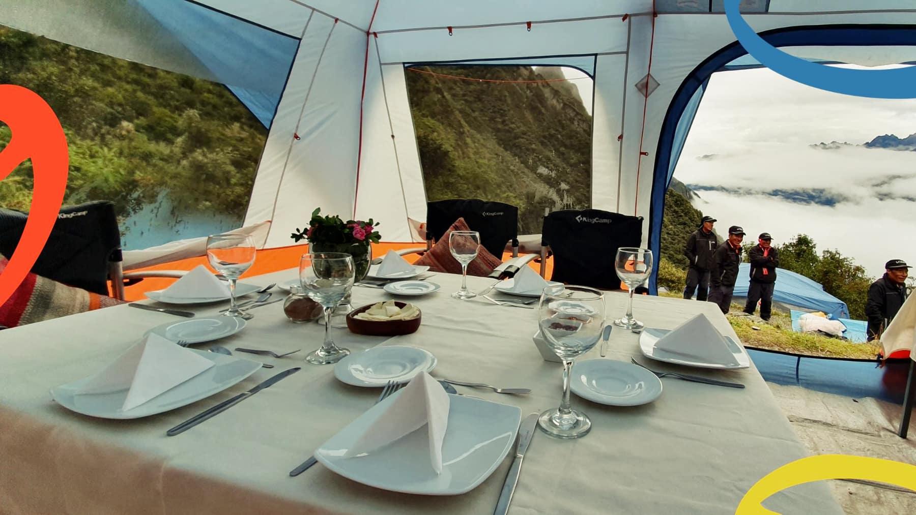 dining tent luxury inca trail tours | Machupicchu Luxury Hiking Tours